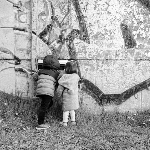 Portrait Enfance Mur de Berlin