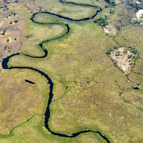 Delta Okavango vu du ciel