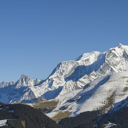 Panorama Mont Blanc et aiguilles de Chamonix